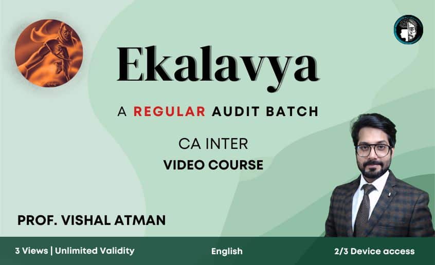 Ekalavya a regular audit inter video course in English