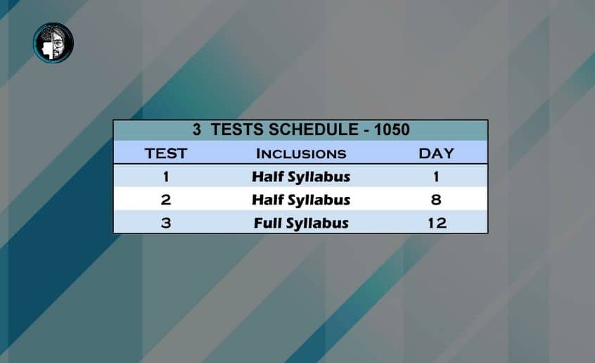 CA Inter Test series nov 23 3 test scheduling