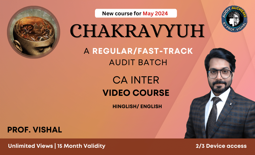 CA Inter Audit Fast track video course for may 2024 new Scheme me