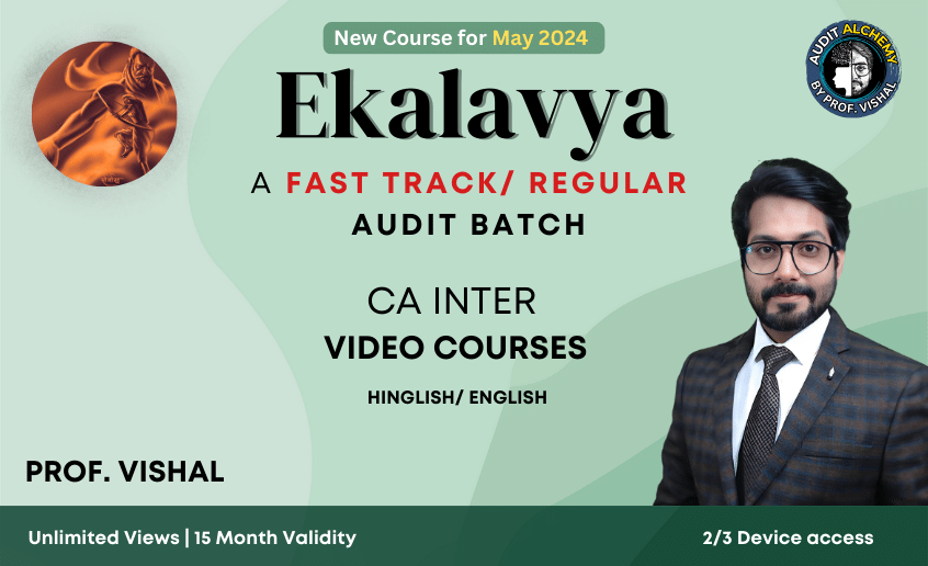 CA Inter Audit fast track regular courses - Ekagrit