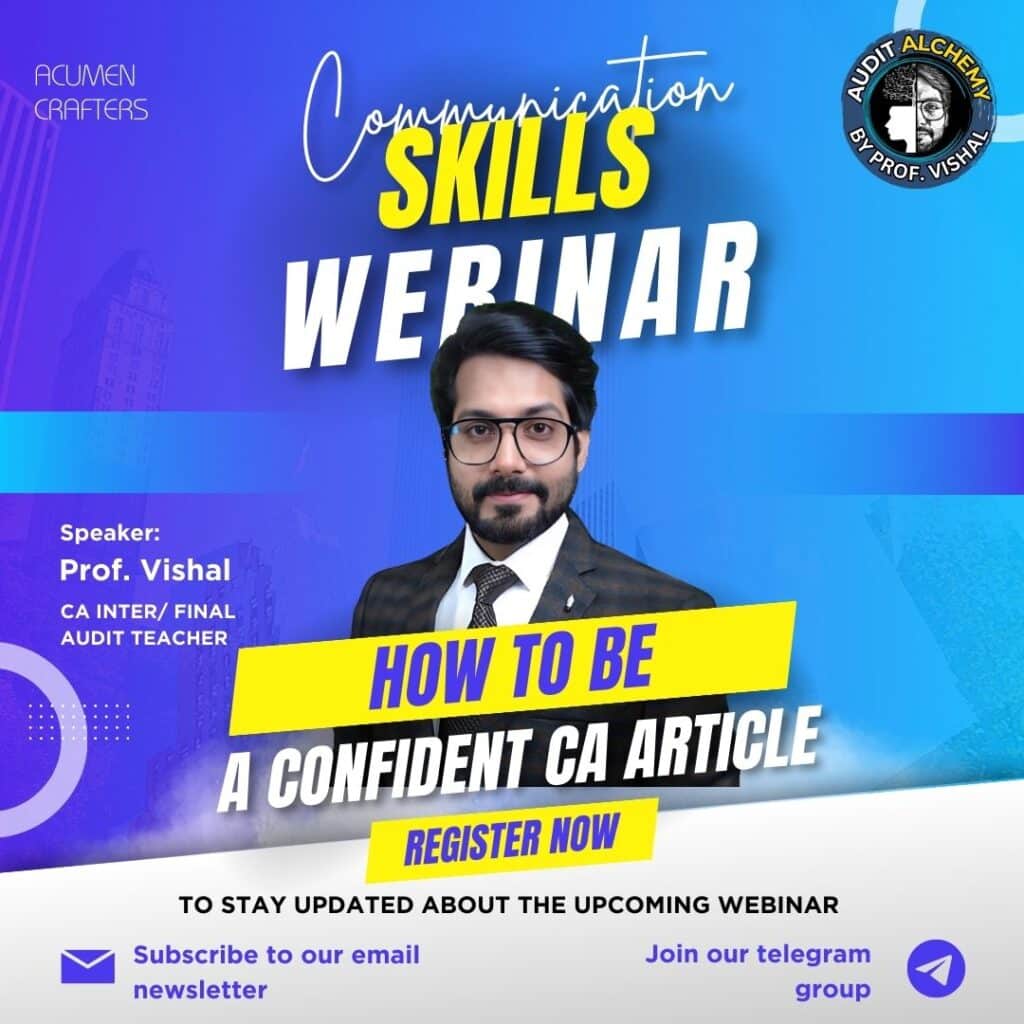 a communcation skill webinar for ca student