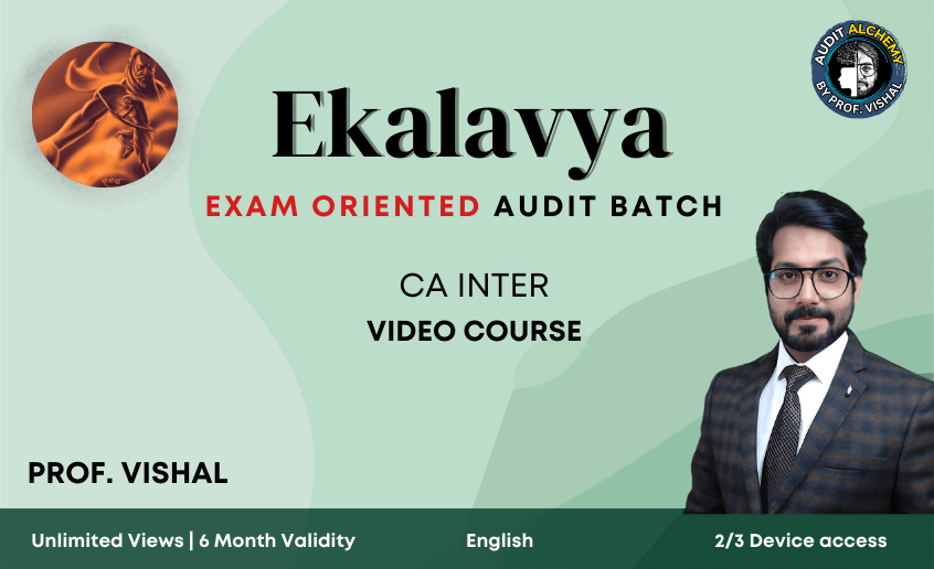 CA Inter Audit exam oriented Ekalavya course-English 