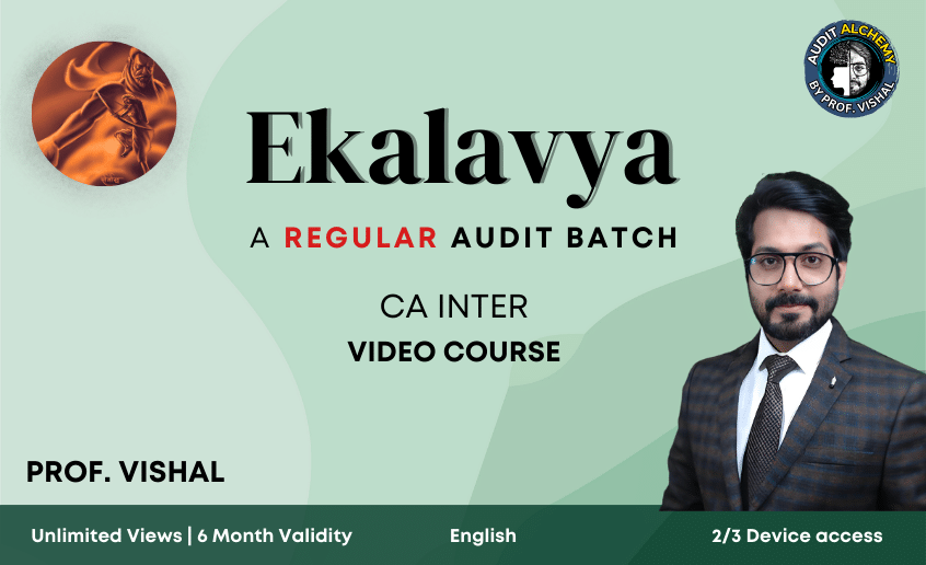 CA Inter Audit Regular Ekalavya course-English 2025